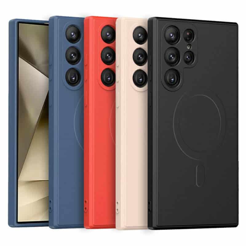 For Samsung Galaxy S24, S24+ S24 Plus & S24 Ultra MagSafe Magnetic Silicone Silky Soft Touch Full Protective Anti Scratch Case Cover For Samsung Galaxy S24, S24+ S24 Plus & S24 Ultra MagSafe Magnetic Silicone Silky Soft Touch Full Protective Anti Scratch Case Cover